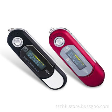 7 Colors Display MP3 Player with Built-in FM Radio and Voice Recorder, Supports 128MB to 8GB